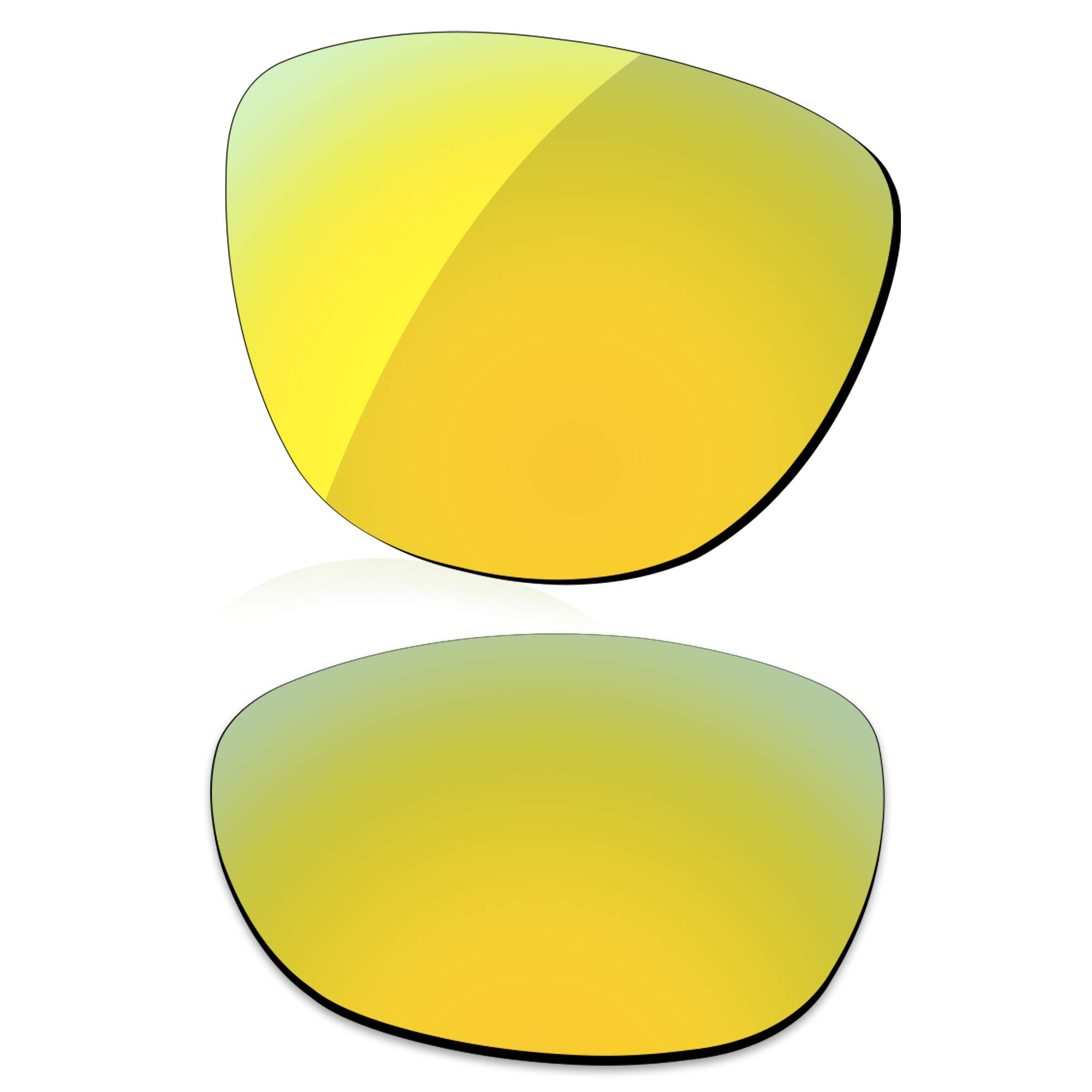 Lenzreborn Men's Golded Yellow - Polarized Mirrored Polarized Lens Replacet For Oakley Frogskins Oo9013 Sunglass