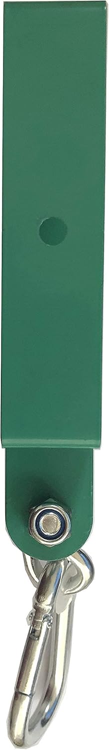 Hi Flame Heavy Duty Steel Swing Hangers for Wooden Sets Includes Snap Hooks. for Connecting to a 4"x6" Beam (Green, Set of 4)