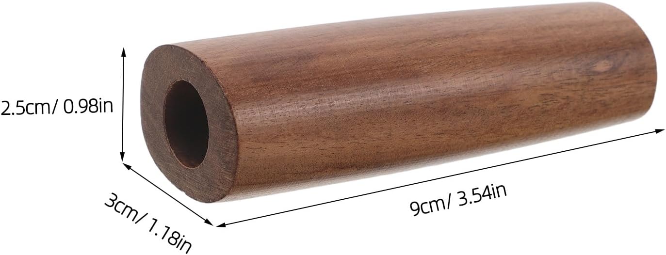 Kitchen Cutter Handle Replacement: 9cm/3.5 Inch Wooden Chef Knife Grip with Non-Slip Surface - Ergonomic Design for Restaurant Home Chopping Cooking