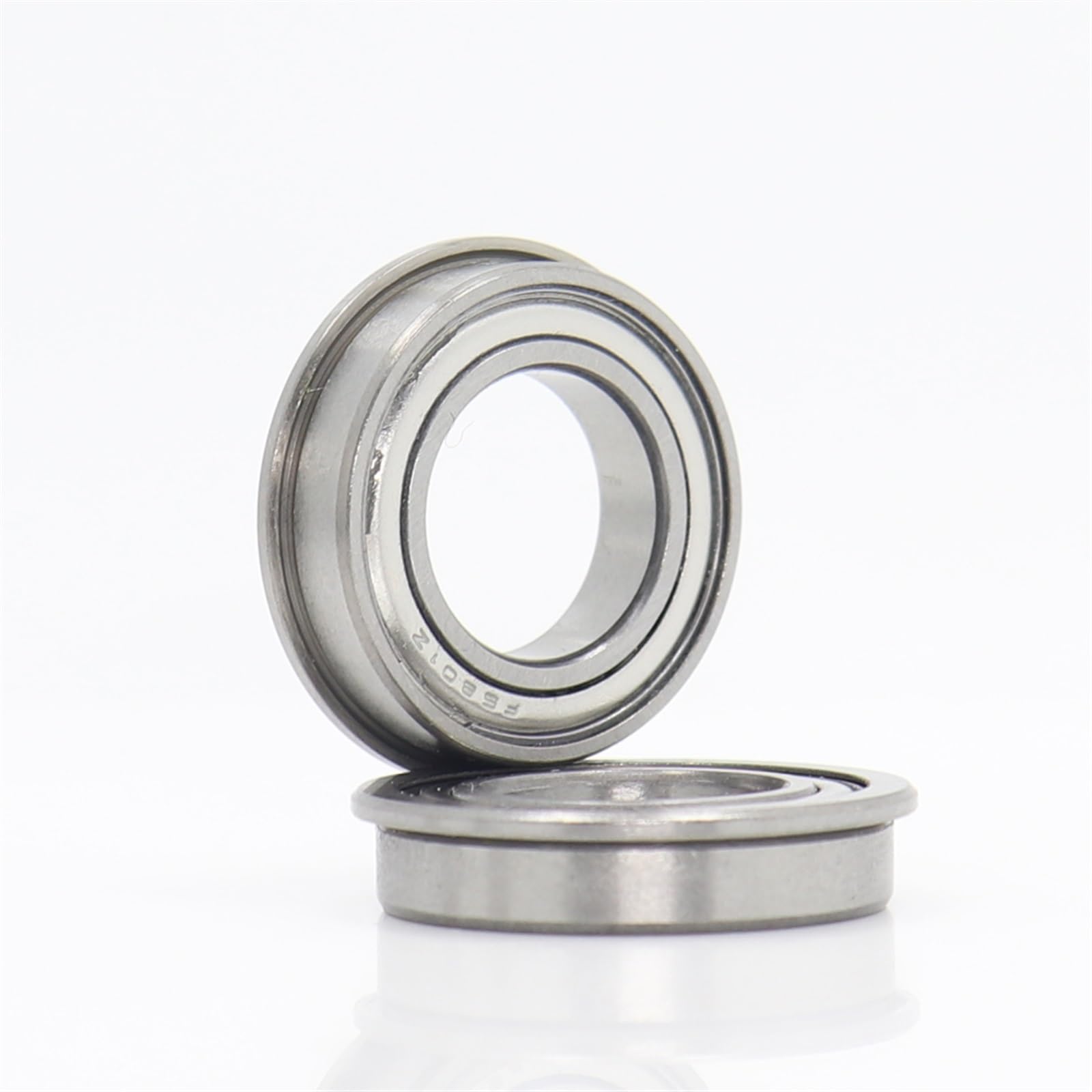 Rodamientos de bolas con bridas F6801ZZ - 12 x 21 x 5 mm (10 piezas) - Carcasas duraderas de hierro fundido for aplicaciones industriales