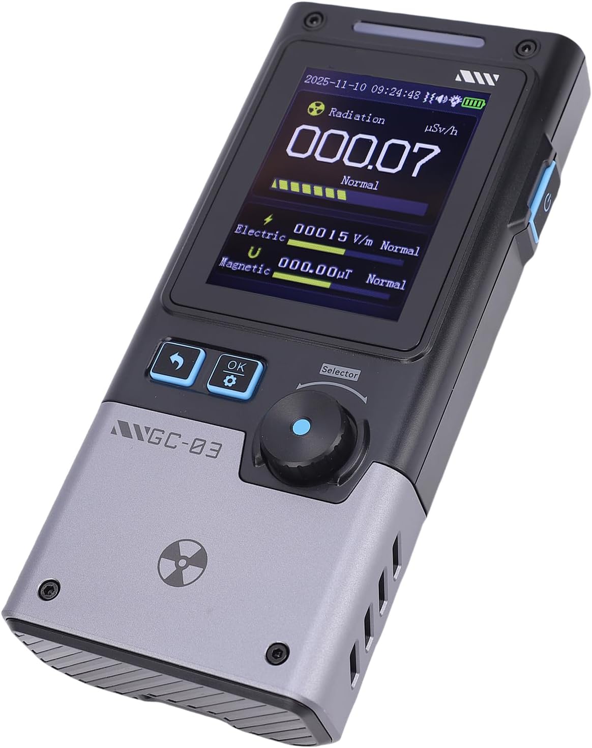 Hilitand Nuclear Radiation Detector, 3 in 1 EMF Meter for Gamma X Beta Electric Magnetic Field Detection
