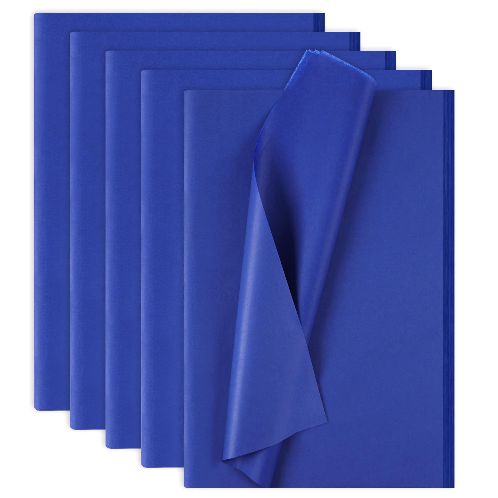 Phinus 140 Sheets Blue Tissue Paper, 14 x 20 Inches Tissue Paper Bulk, Wrapping Tissue Papers for Weddings Birthday DIY Project Arts Craft Decor