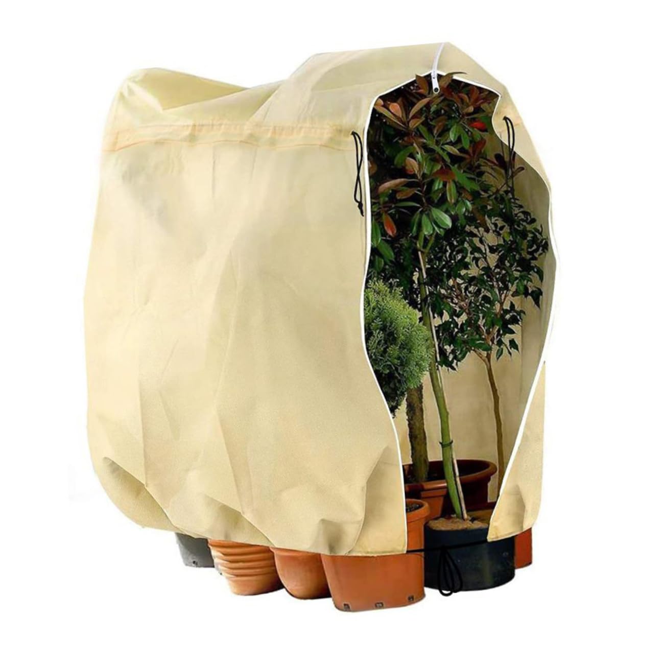 UPKOCH Copri Piante Antigelo Non Tessuto Kaki per Arbusti