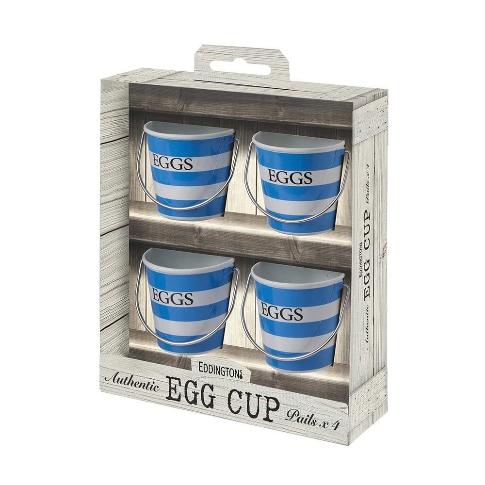 eddingtonsBlue & White Egg Cup Pails Set 4