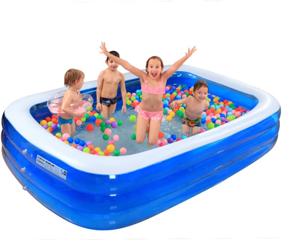 Oversized inflatable swimming pool/Large home young childrens paddling pool/Adult-D