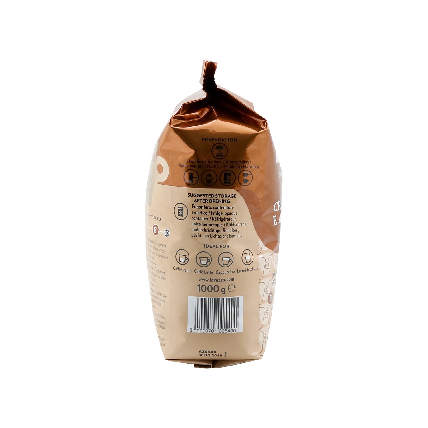 Lavazza Crema e Aroma, Café en Grano, 2x 1000g