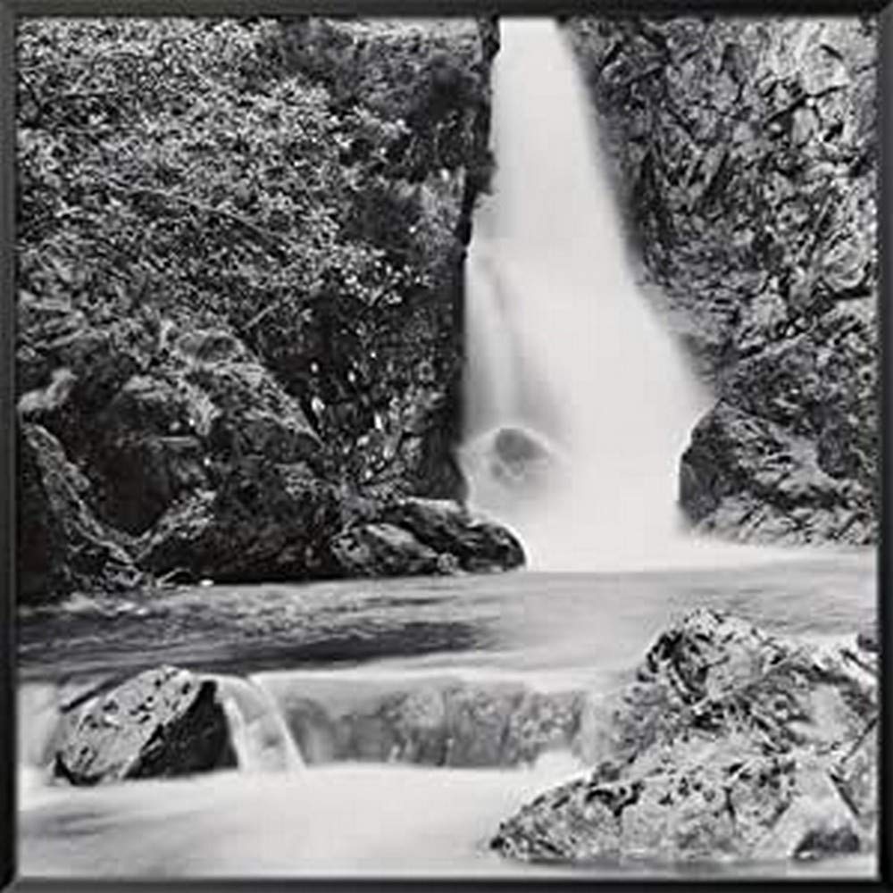 International Graphics - Framed art print - Dave, Butcher - ''Ling Cove Falls, Lake District, England''- 51 x 51 cm - Frame Color: Black - Series ATHOS