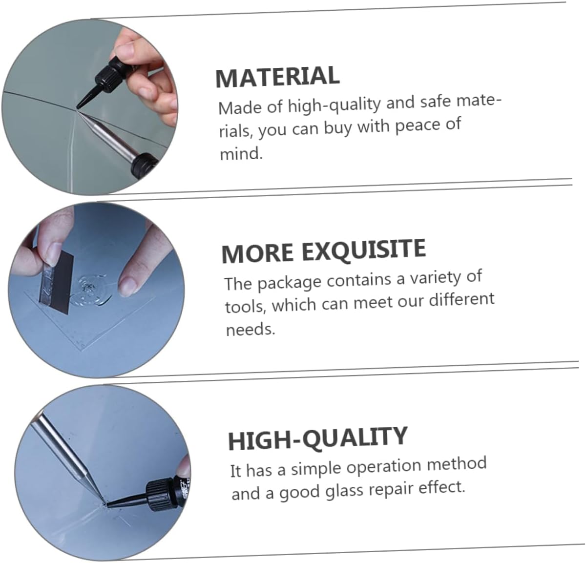Professional Windshield Crack Repair Windscreen Repair Tool Kit for Quick Easy Maintenance