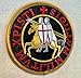 Knights Templar Patch Black Embroidered Seal Iron-On Crusades Military