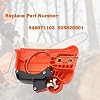 Conjunto de cubierta de embrague 525628901 para motosierra Husqvarna 235, 235E, 236, 240, 120 Mark II, reemplaza 545071103, cubierta de piñón de embrague (cubierta de embrague 235/240) 3