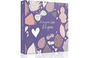 Full Page Recipe Binder with 52 Recipe Dividers
