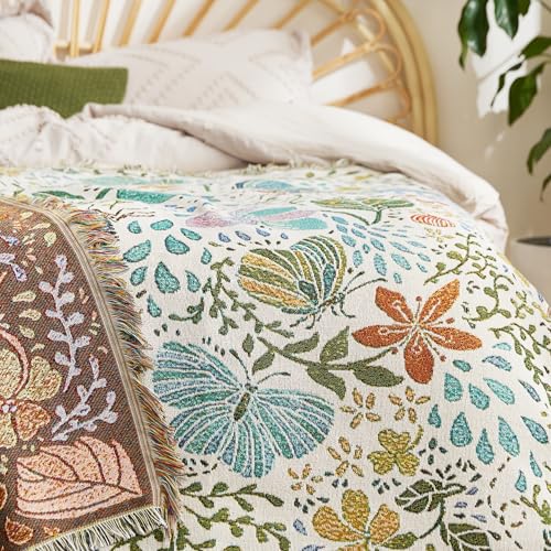 Bedsure Butterfly Woven Blanket, Decorative Boho Throw Blanket For Couch And Bed thumb #3