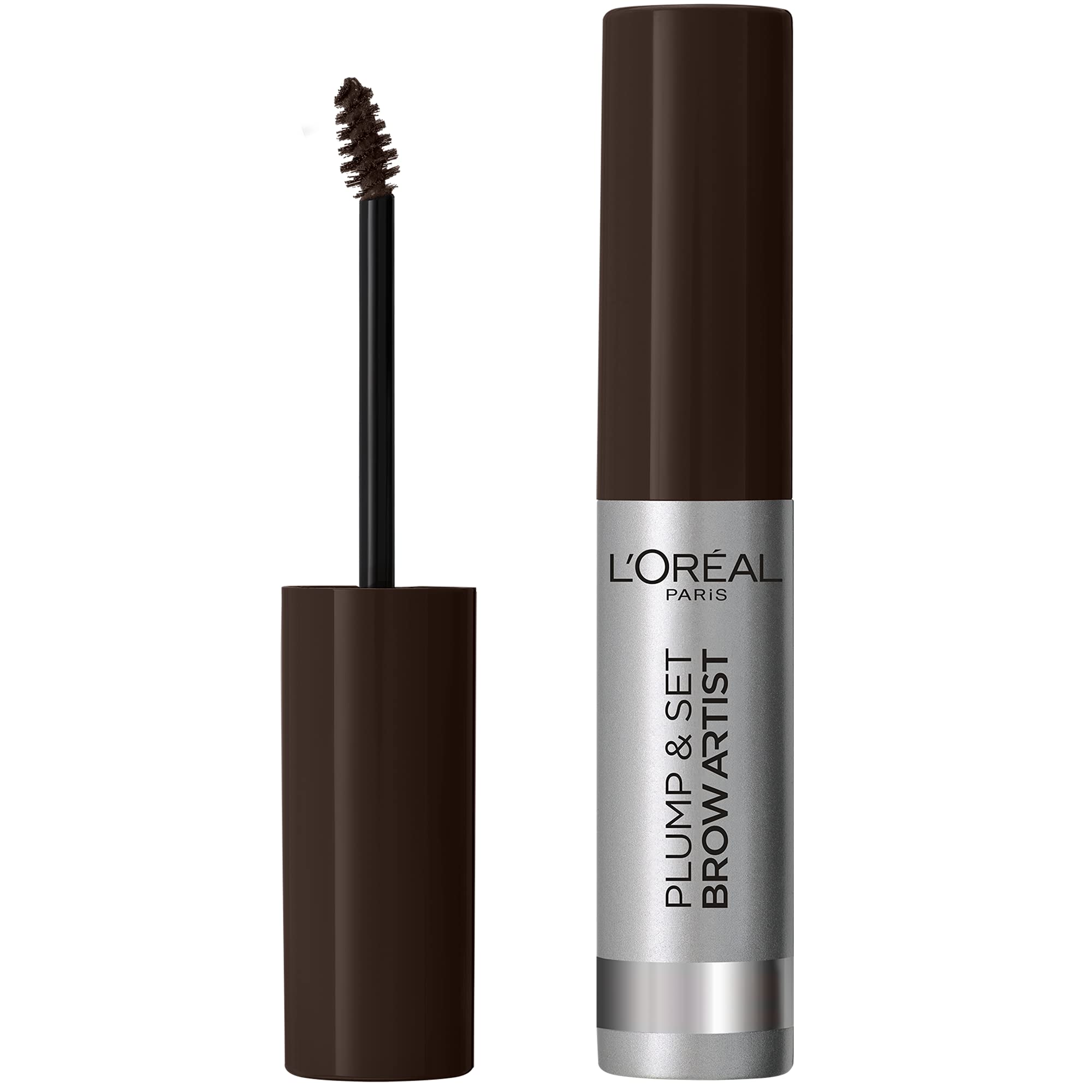 L'Oréal Paris Volumising Brow Mascara, Longwear Brow Gel for Fuller Looking Eyebrows, Up To 24 Hours Wear, Water Resistant, Infallible Brows, 5 ml, Shade: 3.0 Brunette