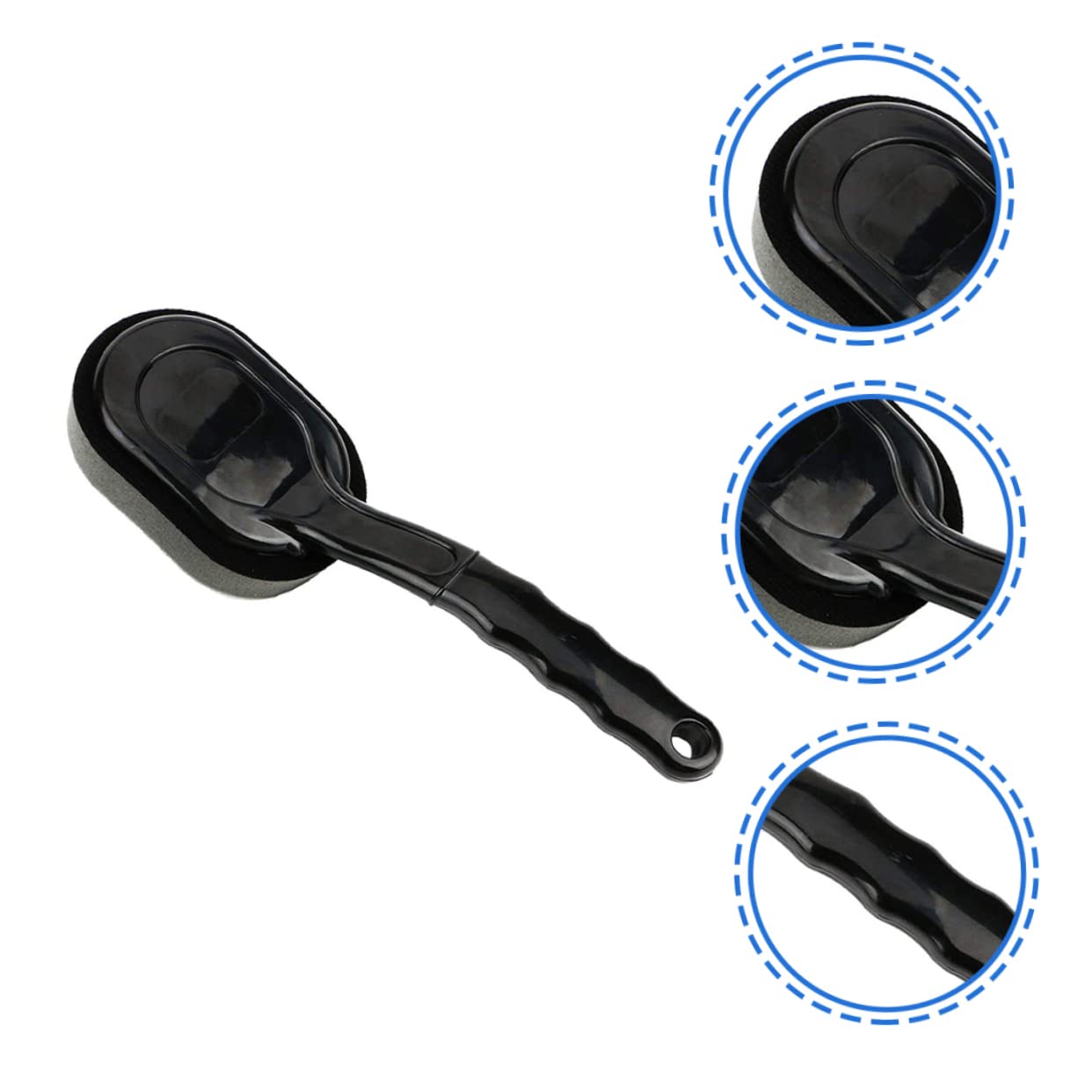 Amosfun 4 Pezzi Spazzola Detailing Auto per Cerchi con Sostituibile Applicatore Lucidante Pneumatici Leggera e Durevole per Pulizia Pneumatici e Cerchioni Auto