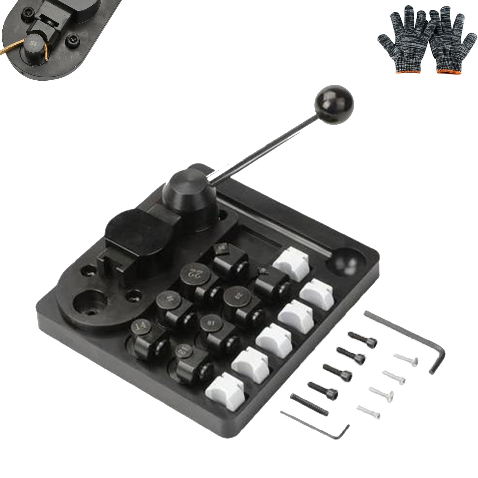 Metal Wire Bending Jig Set with Adjustable Dies, Metals Bender Ornamental, Mini Wire Bender for Flat Round Stock, Hook, Clamp (Upgraded model (Metal))