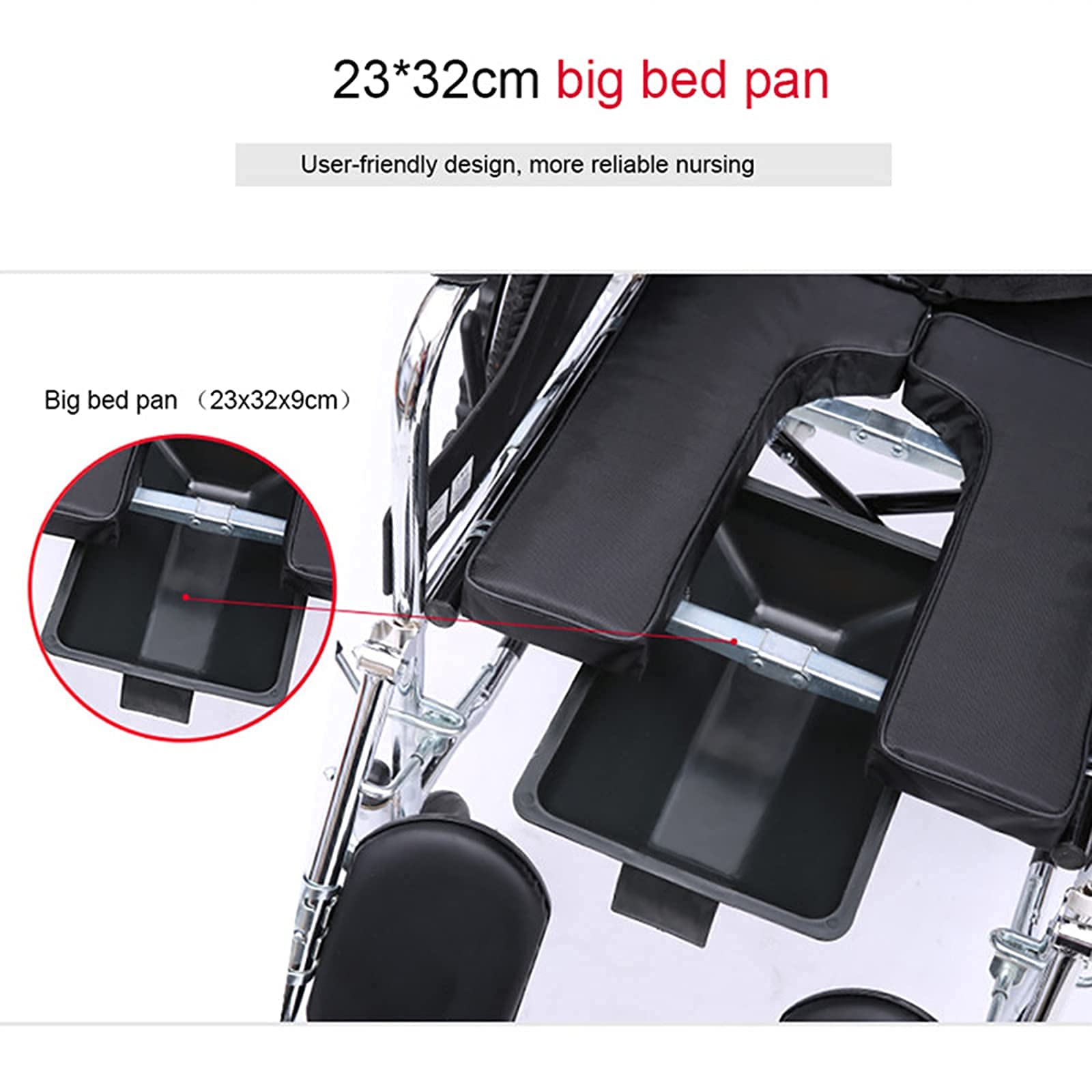 Sillas de ruedas plegables ajustables,Silla de ruedas eléctrica plegable ligera para discapacitados,Silla de ruedas con inodoro plegable manual funcional con respaldo reclinable