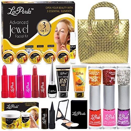 LAPERLA 3in1 Advance Jewel Facial Kit Combo Set of 14 GC571-By Adbeni