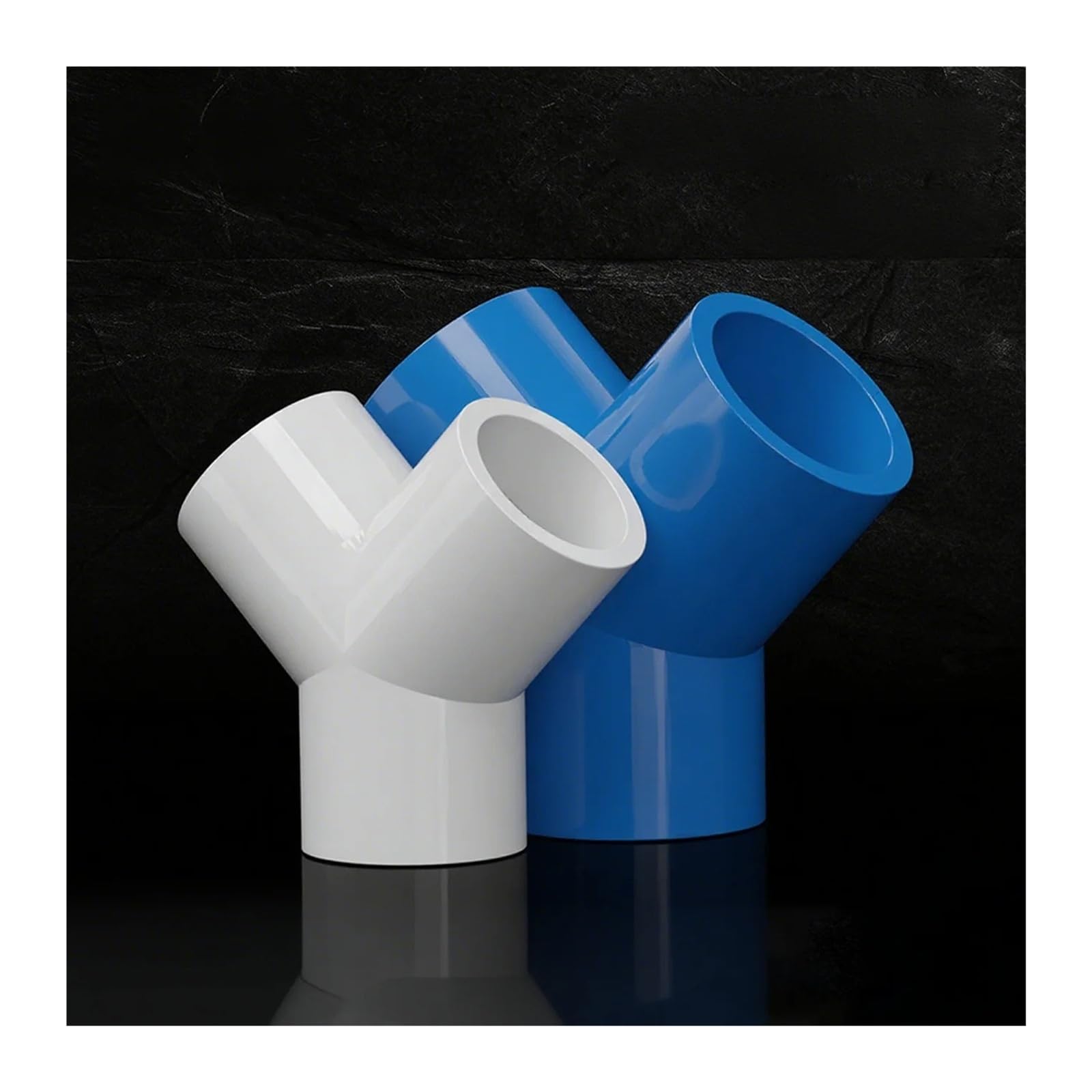20 mm 25 mm 32 mm 40 mm 50 mm 63 mm Y-PVC-Rohrverbinder Gleich T-Stück-Anschlüsse Wasserrohr-Rohrfittings-Adapter(50mm,GREY_3PCS)