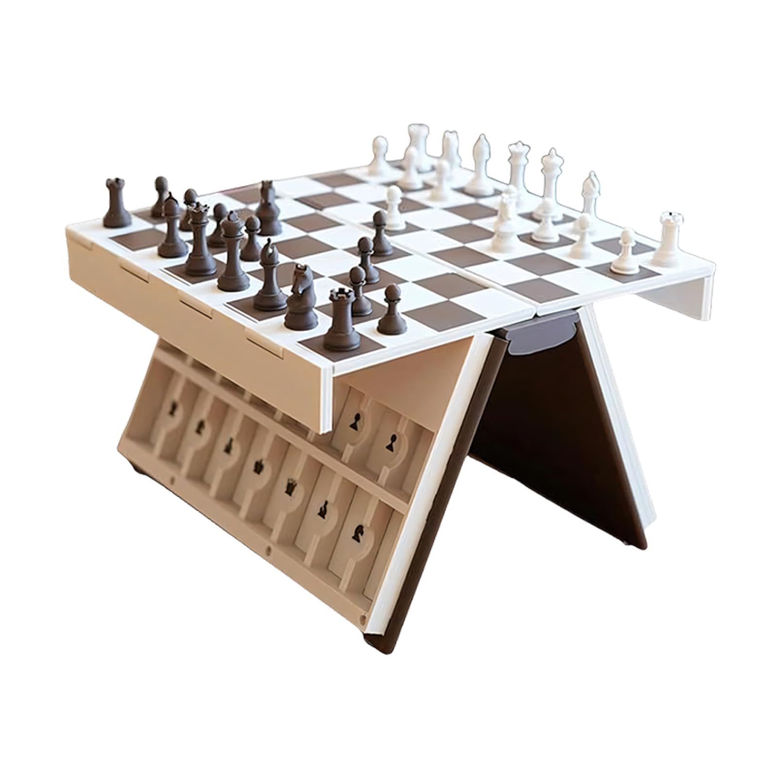 Set da gioco da tavolo per dama da viaggio, Chess with magnets