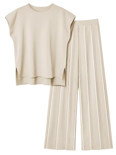 LILLUSORY 2 Piece Lounge Sets for Women Spring Vacation 2026 Summer Outfits Matching Two Pcs Knit Tracksuits Sweat Suits