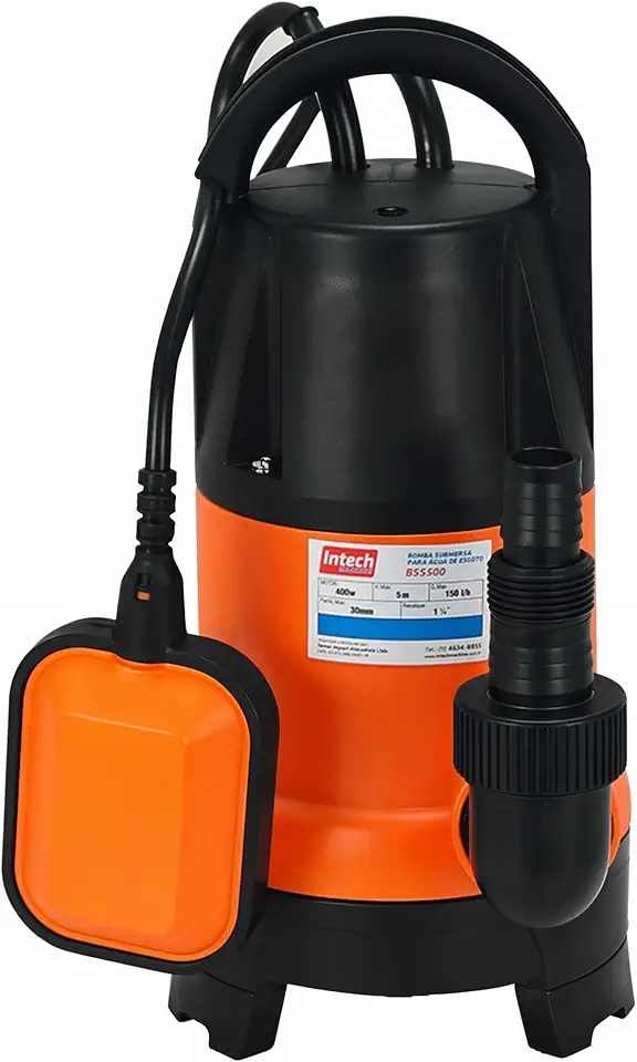 Bomba D'Água Submersível Para Água Suja 1/2Hp Bss500 Intech Machine (127V)