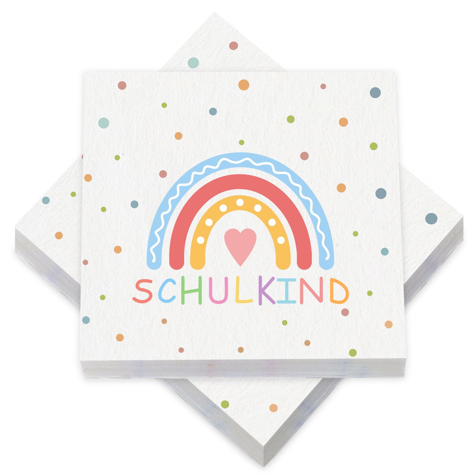Regenbogen-Servietten Für Kinderpartys – 40 Stück Bunt & Fröhlich