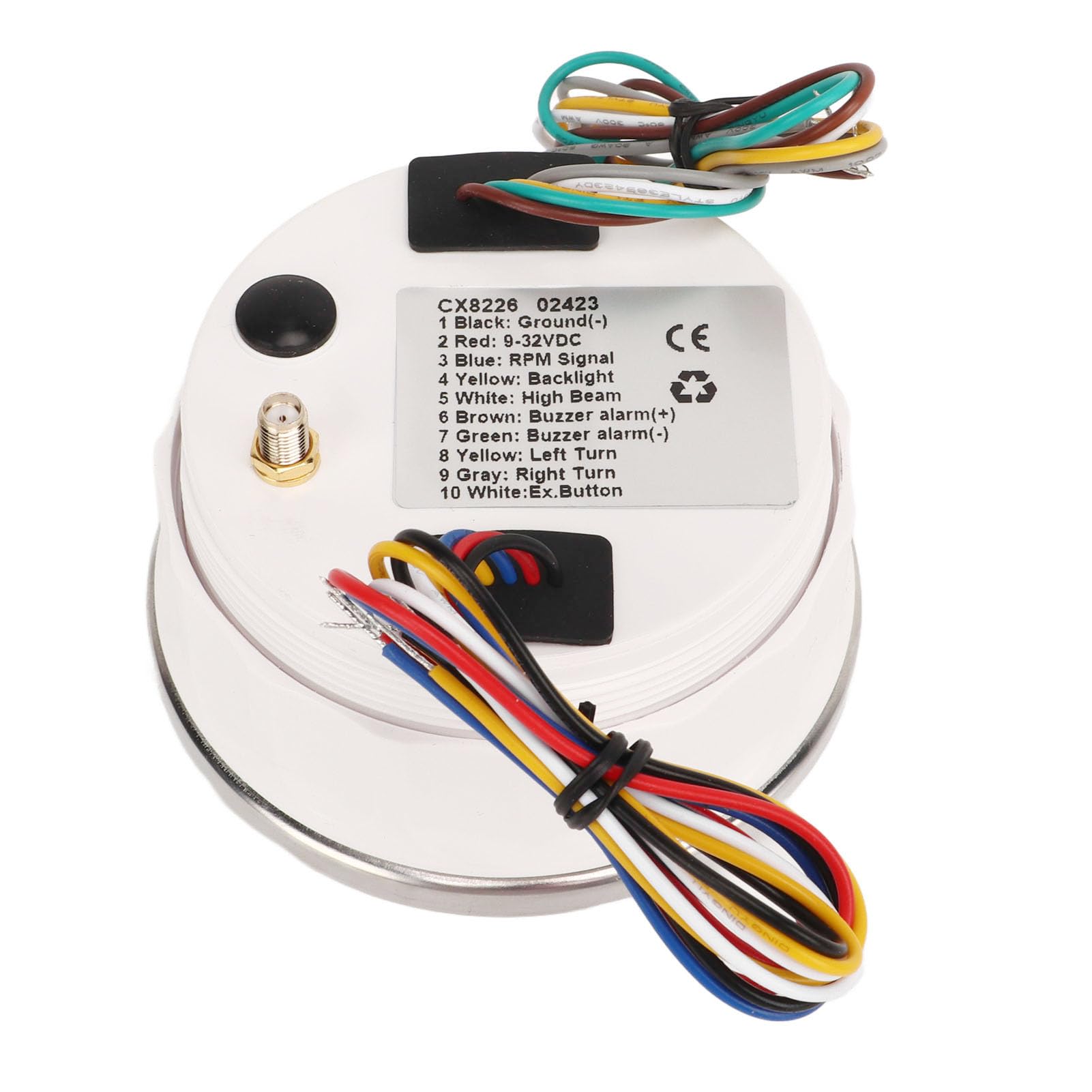 GPS Compteur de Vitesse, Précis pour Bateau VTT (White Dial