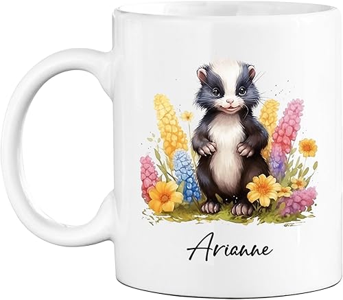 Miniatura 15 de Taza de café de lobo personalizada, taza de cerámica con nombre personalizado, tazas de animales, tazas de té de lobo personalizadas, regalos
