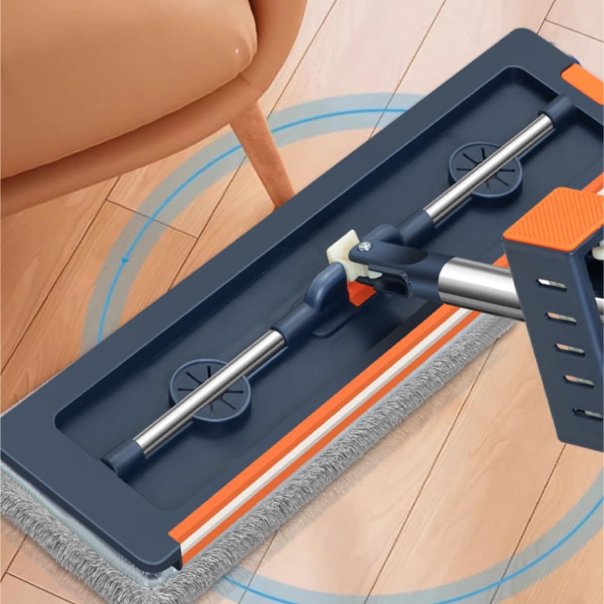 Fregona Fregona con Tableta De Lavado Manos Libres, Herramienta Limpieza Doméstica, Grande Absorción Agua, Perezosa Limpieza Suelo