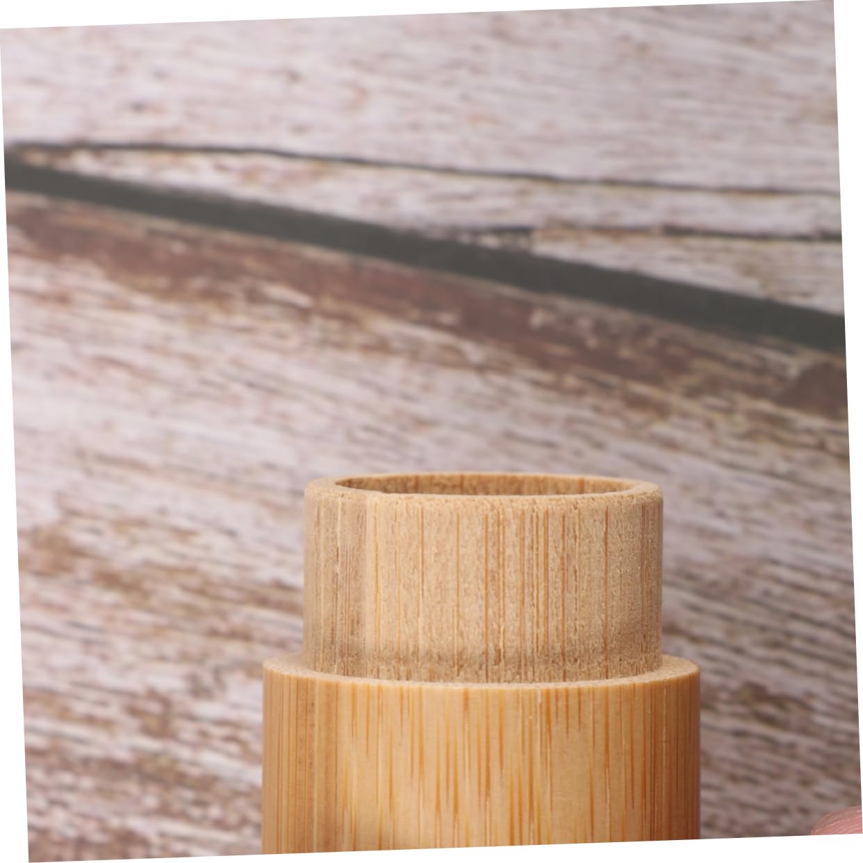 SHERCHPRY Natural Toothbrush Storage Case Handmade Vintage Portable Toothbrush Tube Lightweight and Easy to Clean for Travel