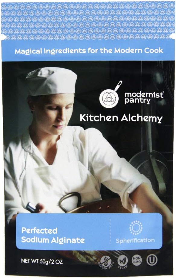 Perfected Sodium Alginate ⊘ Non-GMO Vegan OU Kosher Certified - 50g/2oz