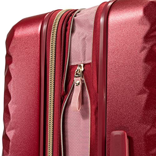 Ricardo Beverly Hills Indio Hardside Luggage, Durable, Spacious, Stylish, Compression Straps, Secondary Packing Compartment, Ruby, Large Check-In 28-Inch4