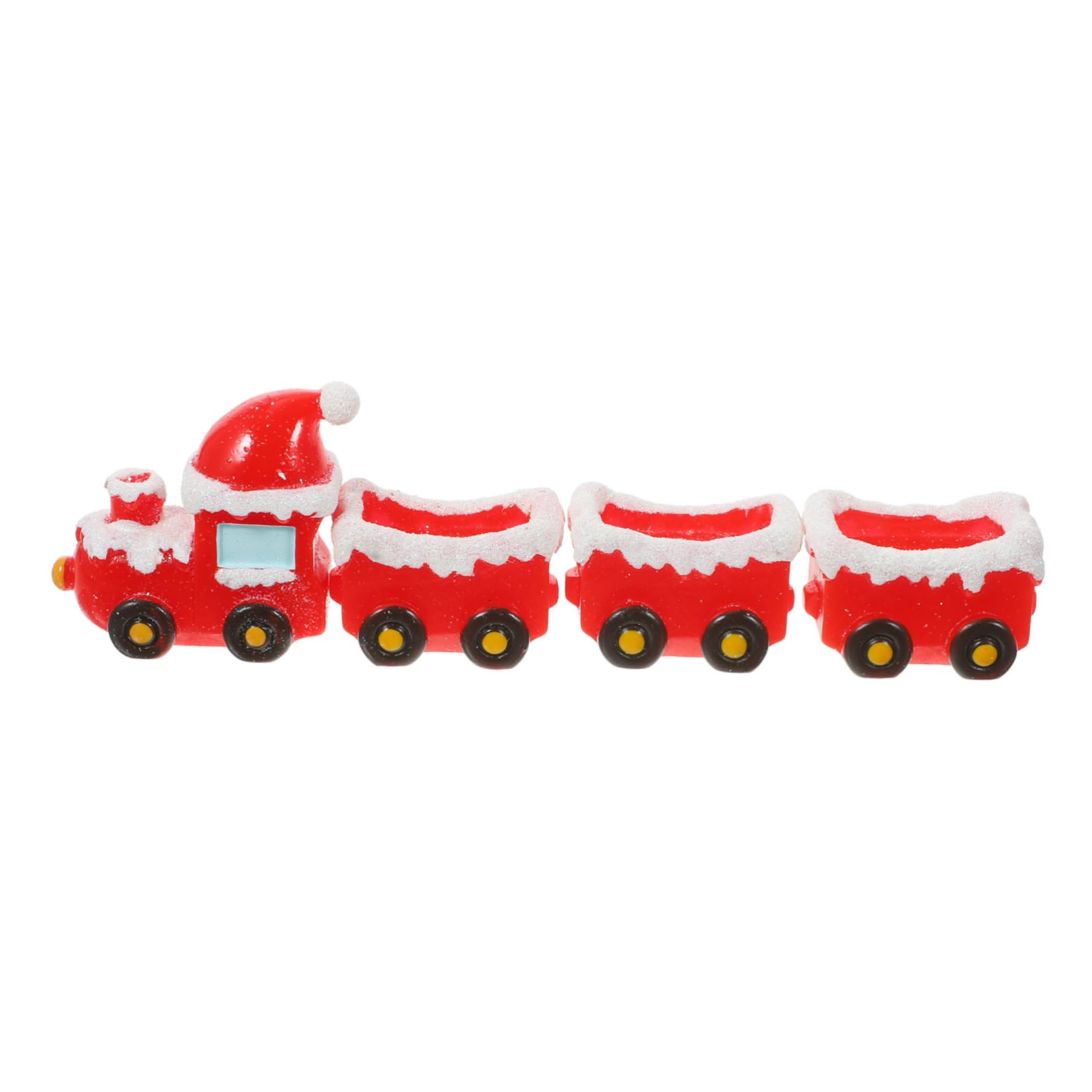 ULTECHNOVO 5 Juegos Adornos De Tren De Navidad Decoración Navideña Decoraciones Navideñas Mini Pueblo Navideño Natividad Decoraciones De Navidad Adornos De Navidad Mini Figura Resina