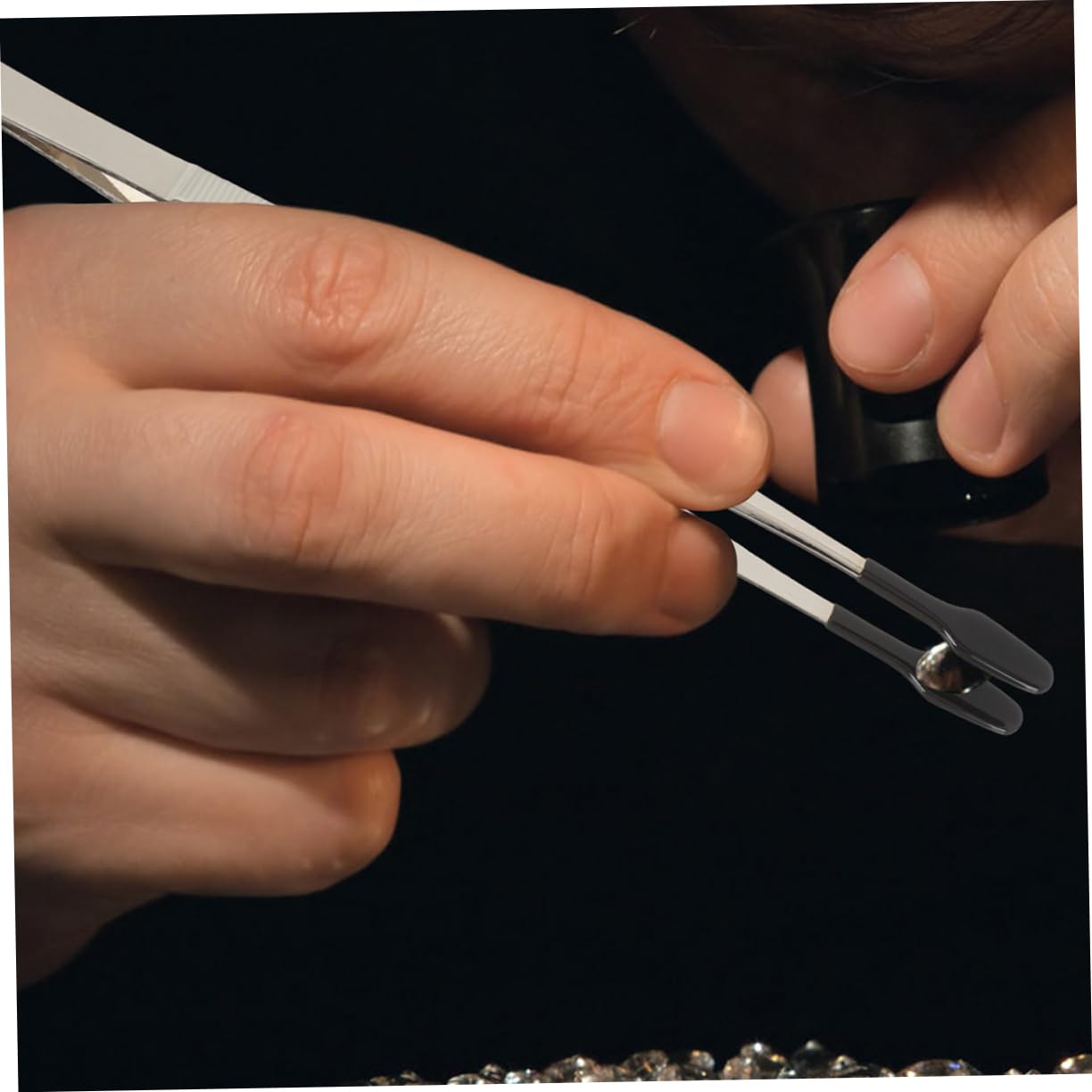 NUOBESTY 5 set Pinzette Per Sopracciglia Pinzette UV Pinzette A Punta Per Sopracciglia Pinzette Per La Rimozione Di Francobolli Pinzette Per Sopracciglia Creazione Di 2 pezzi * 5