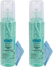PIRU Clean & Shine Screen Cleaner Kit (Pack of 2-100ml Each) | LCD/LED Display Cleaning Gel with Microfiber Cloth | for Laptop, Mobile, TV, Monitor, Tablet, Camera & Electronics