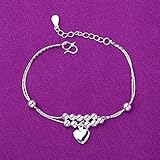 N/Ａ Cadena de eslabones de Plata de Ley 925, joyería para Fiestas y Bodas