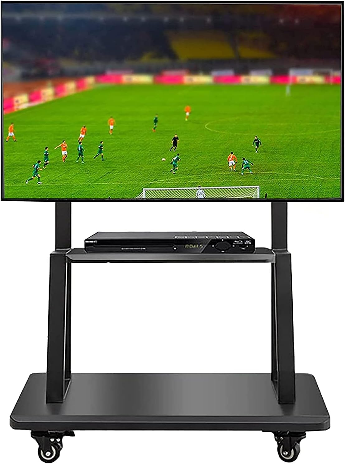 OLSKFUH Rolling Tv Stand, Mobile Tv Cart, Mobile Tv Stand, Black Floor Rolling/Mobile Tv Cart With Wheels, Boardroom/Bedroom Tv Trolley, Tv Table Stand,