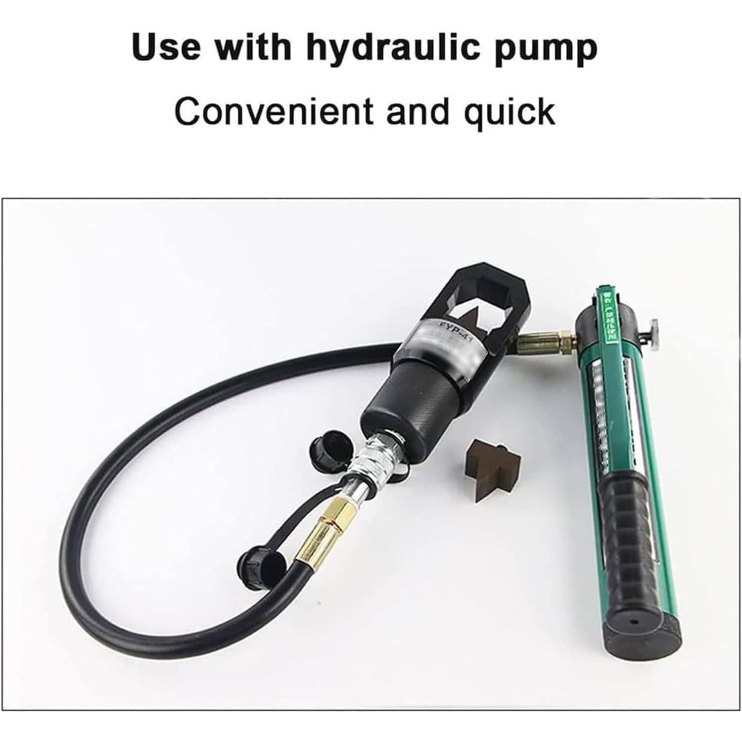 Hydrauliczne narzędzie do rozdzielania nakrętek do usuwania uszkodzonych zardzewiałych nakrętek śrubowych, wyjście 12/16T, skok 17/20 mm, zawiera duże i małe ostrza z pompką ręczną