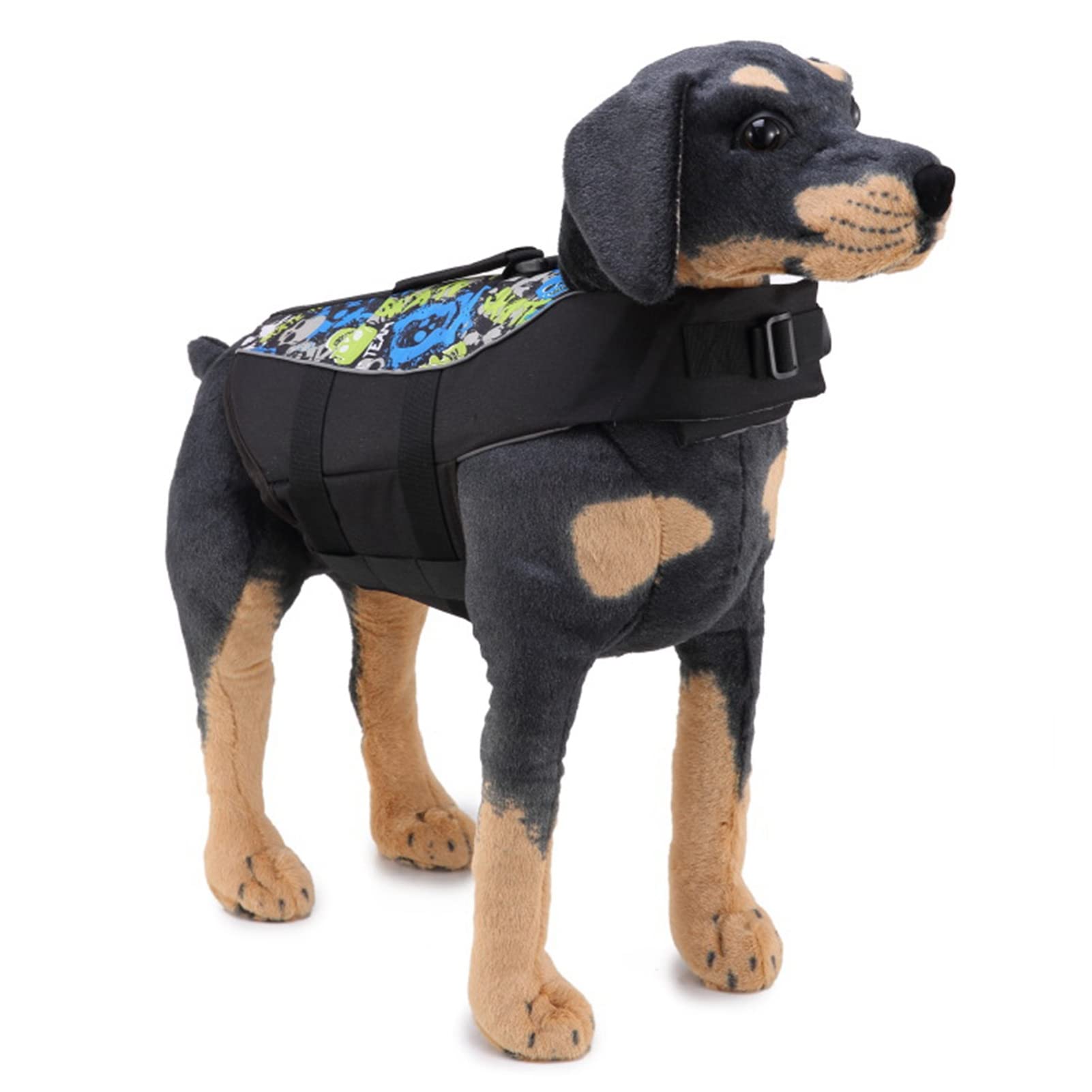 Gilet de Sauvetage pour Chien, Gilet de Sauvetage pour Chien à Haute flottabilité, Maille Respirante Réfléchissante à la Mode pour la Natation, la Navigation de Plaisance, Le