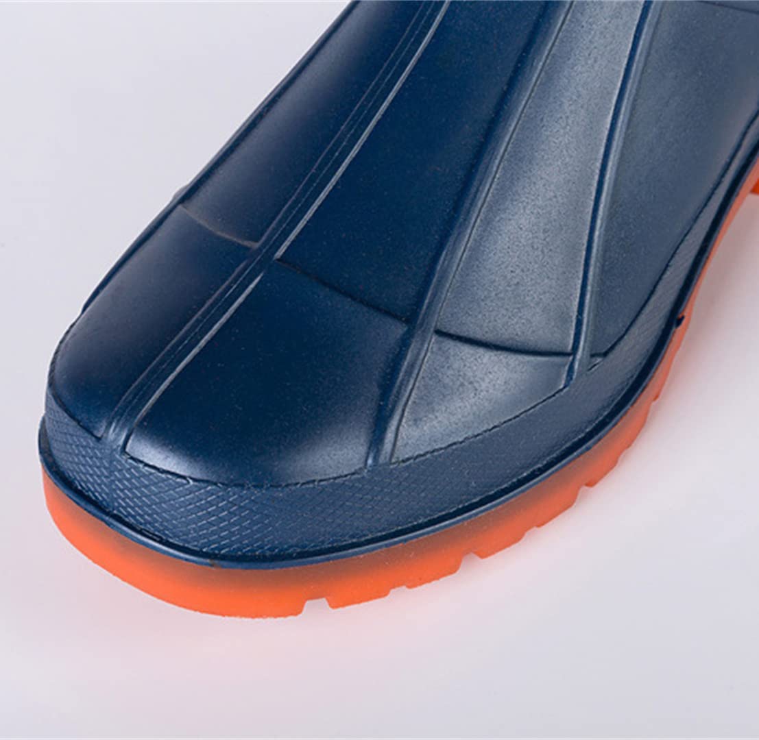 Stivali da Pioggia Extra Alti da Uomo Trampolieri Resistenti all'Usura Fondo Addensato Scarpe da Acqua in Gomma PVC/Nylon Stivali da Pesca Casual Stivali da Caccia Impermeabili