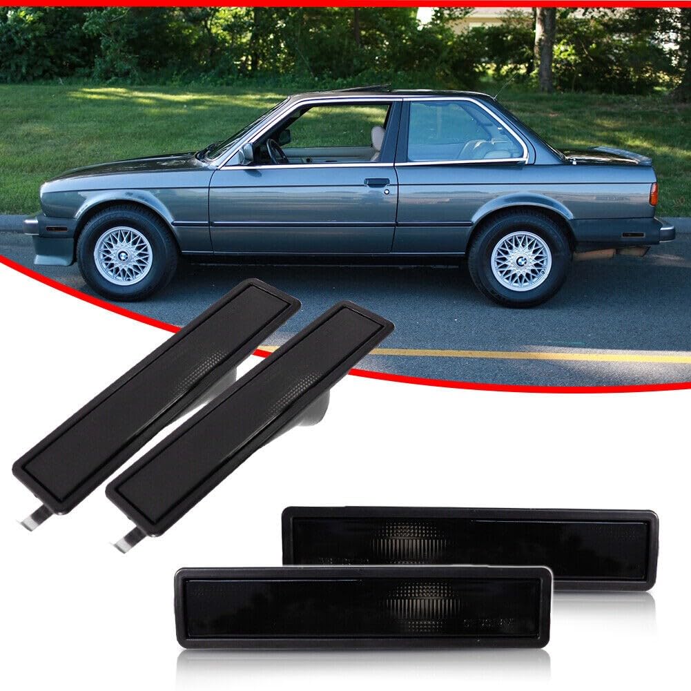Amazon.com: Gcuhtke 4pcs Smoked Front+Rear Bumper Side Marker 