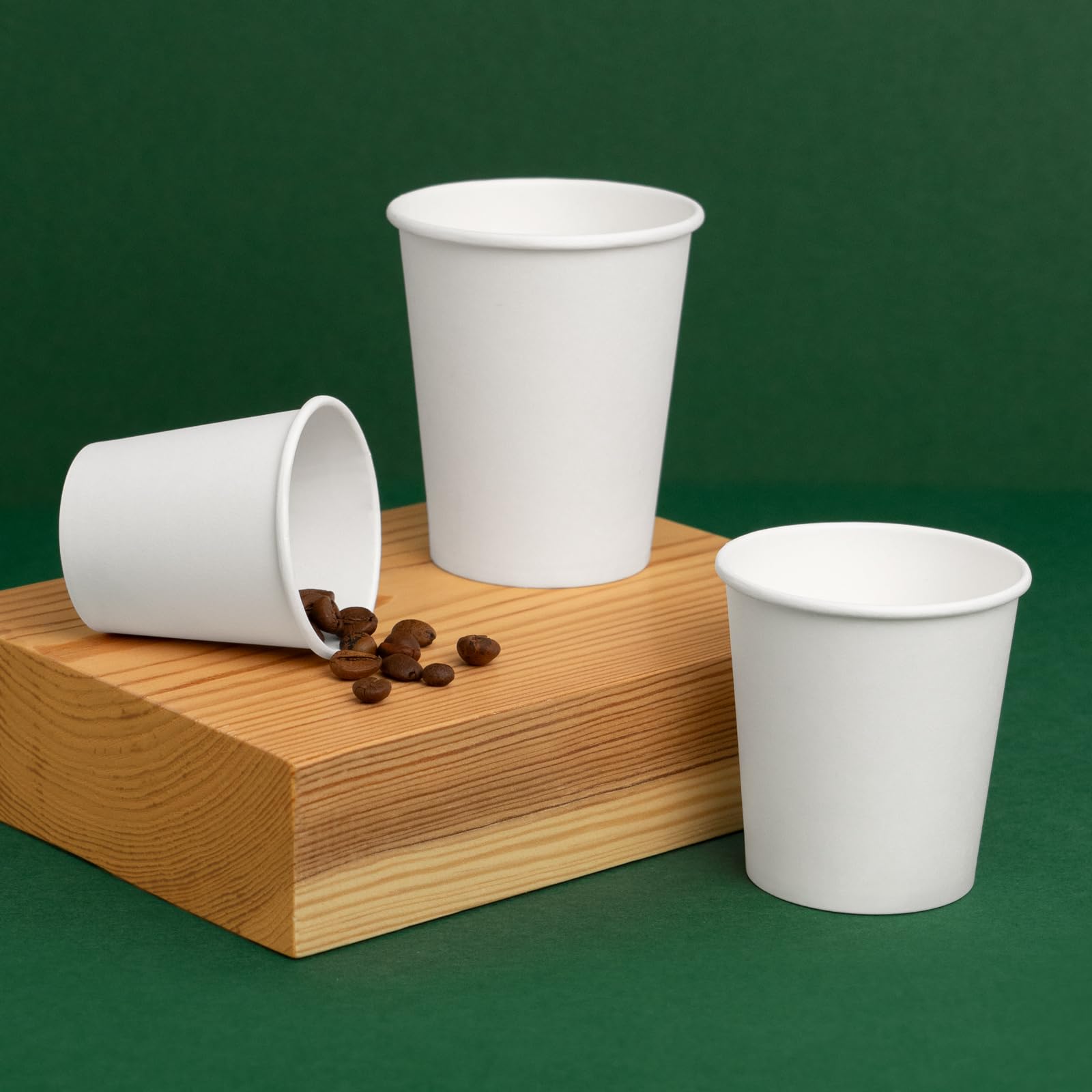 Horeca Collection MAXI PRODUCTS - Bicchieri da caffè usa e getta bianchi - Bicchieri di cartone - Bicchieri usa e getta Catering - Bicchieri caffè da asporto - Adatto per bevande calde e fredde (200