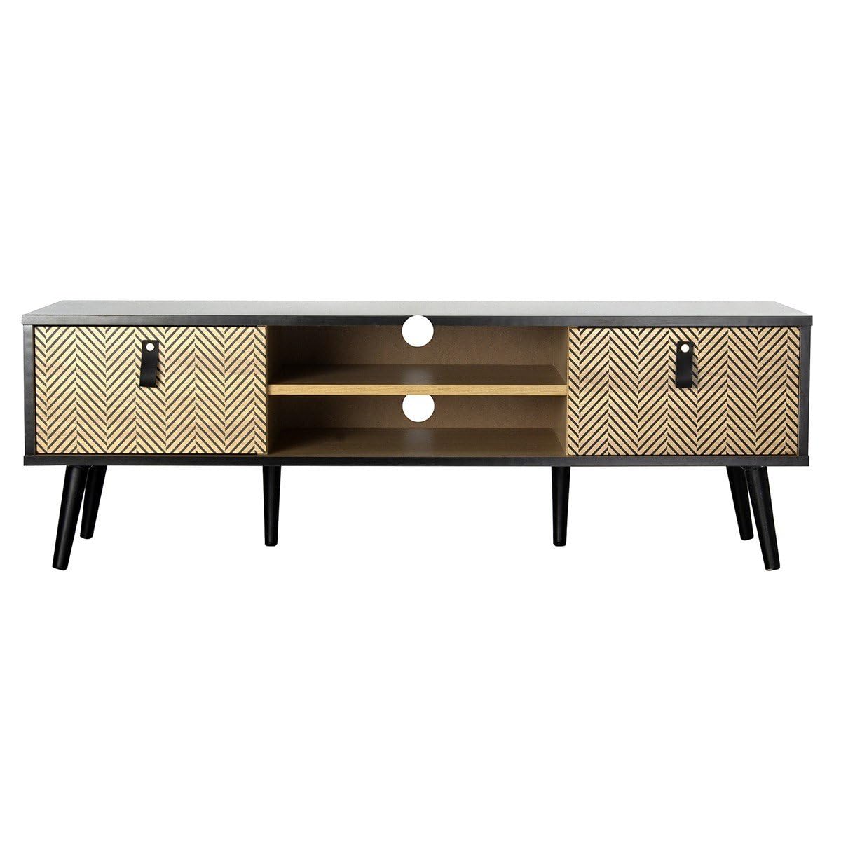 Mueble TV Chelsea 120 cm de madera decorada y mueble bajo para salón