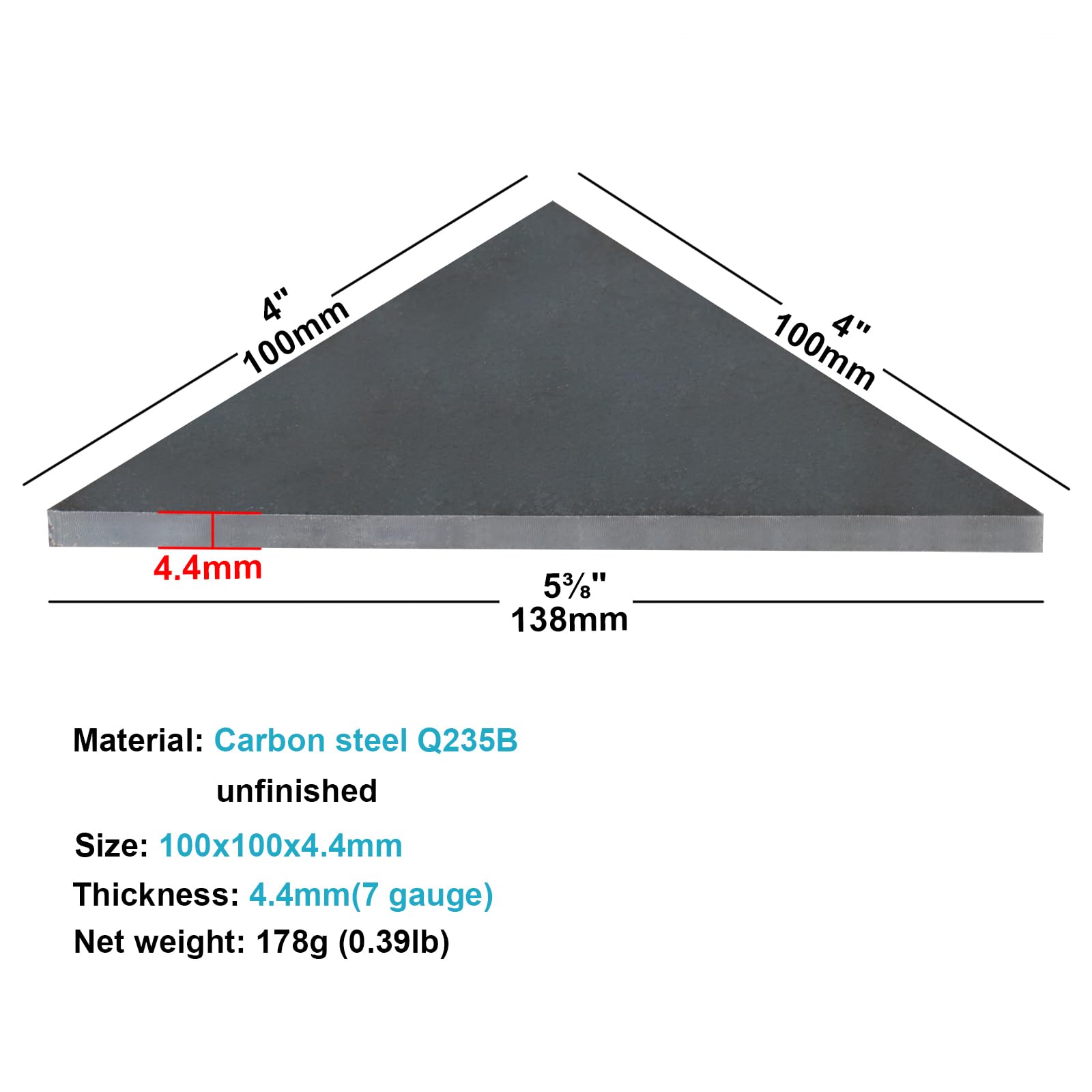 Amazon.co.jp: eoere 高耐久スチールプレートガセット 10個 4インチ x