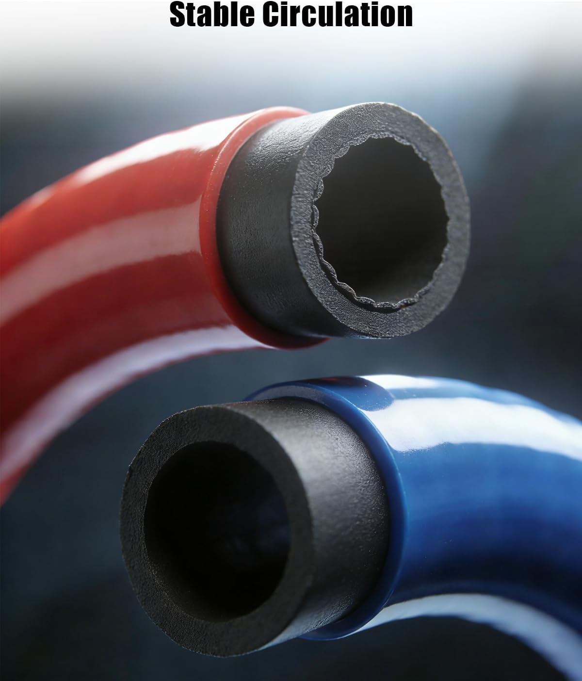 34722 Replacement 9FT R-134a Hose Red and Blue Set Fit for Robinair 34788 34288 34134Z High-Pressure AC Service Hoses with Quick Couplers 740 PSI Working