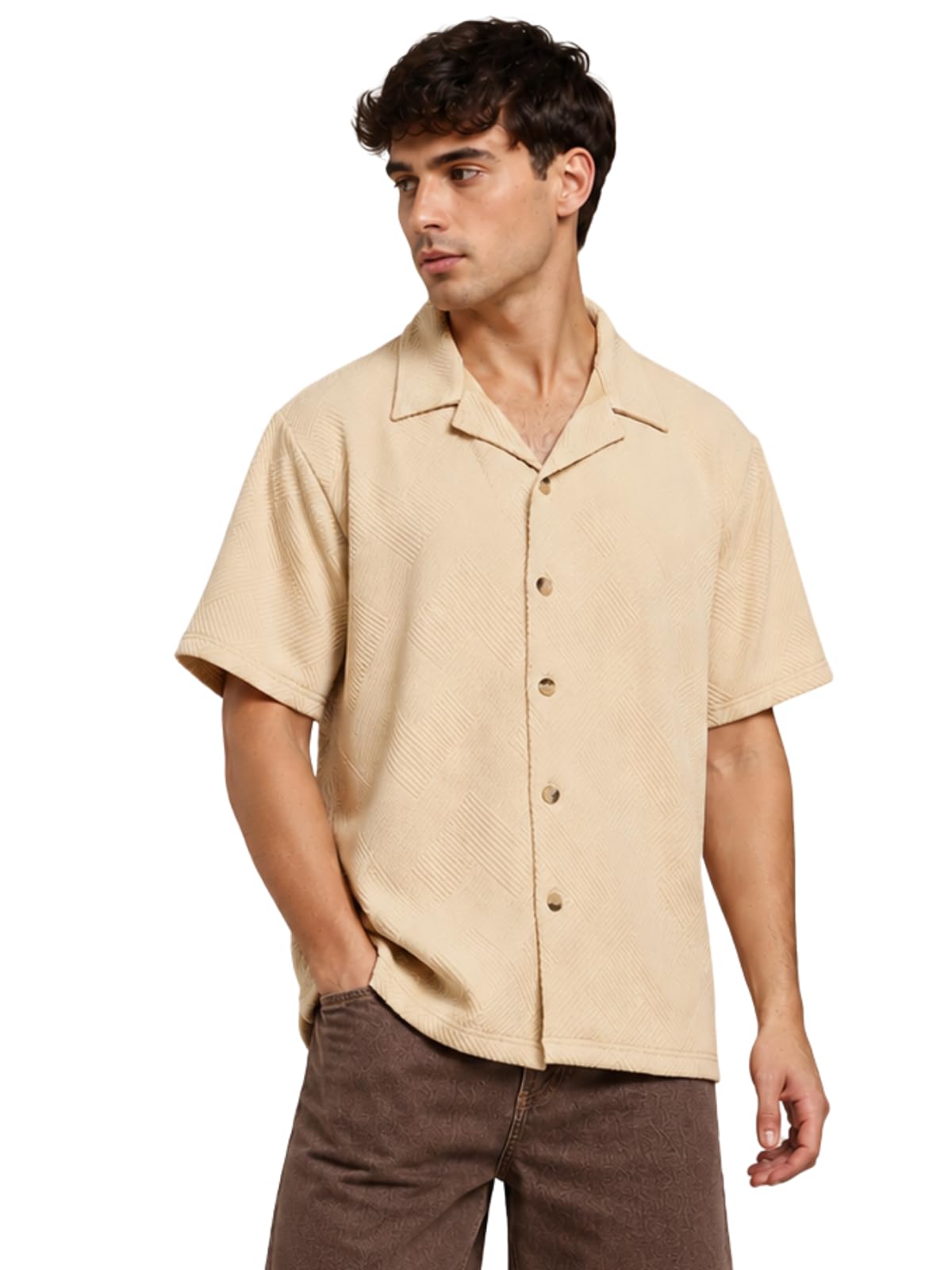 leriya fashion Shirt for Man | Mens Casual Shirts | Shirt for Man| Shirts for Mens Stylish |Half Sleeve Button Down Textured Summer Wear (Available in Plus Sizes)-picture-29