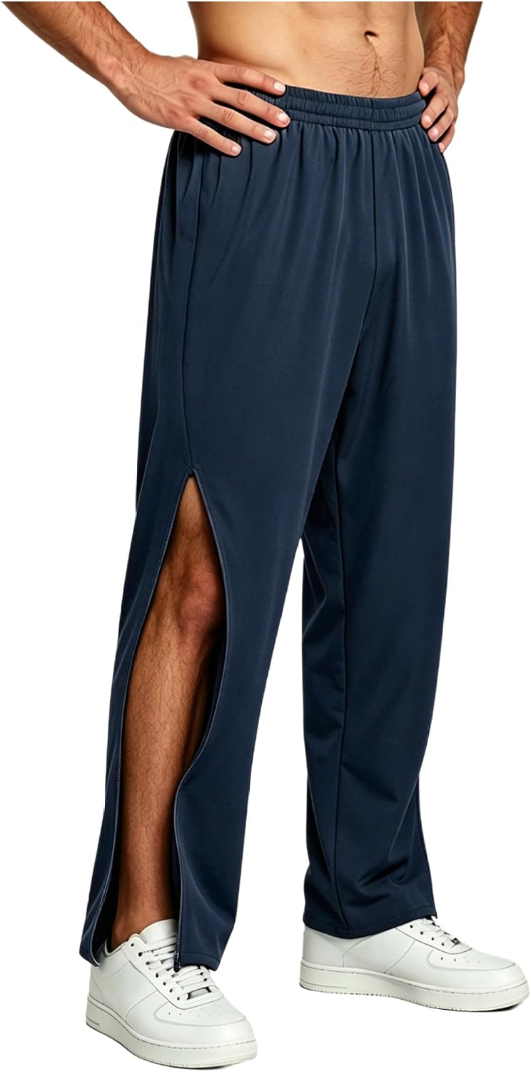 Tear Away Pants for Men Side Full Open Sweatpants