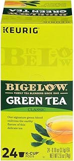 Green Tea K Cup (Caffeinated), 24 Count