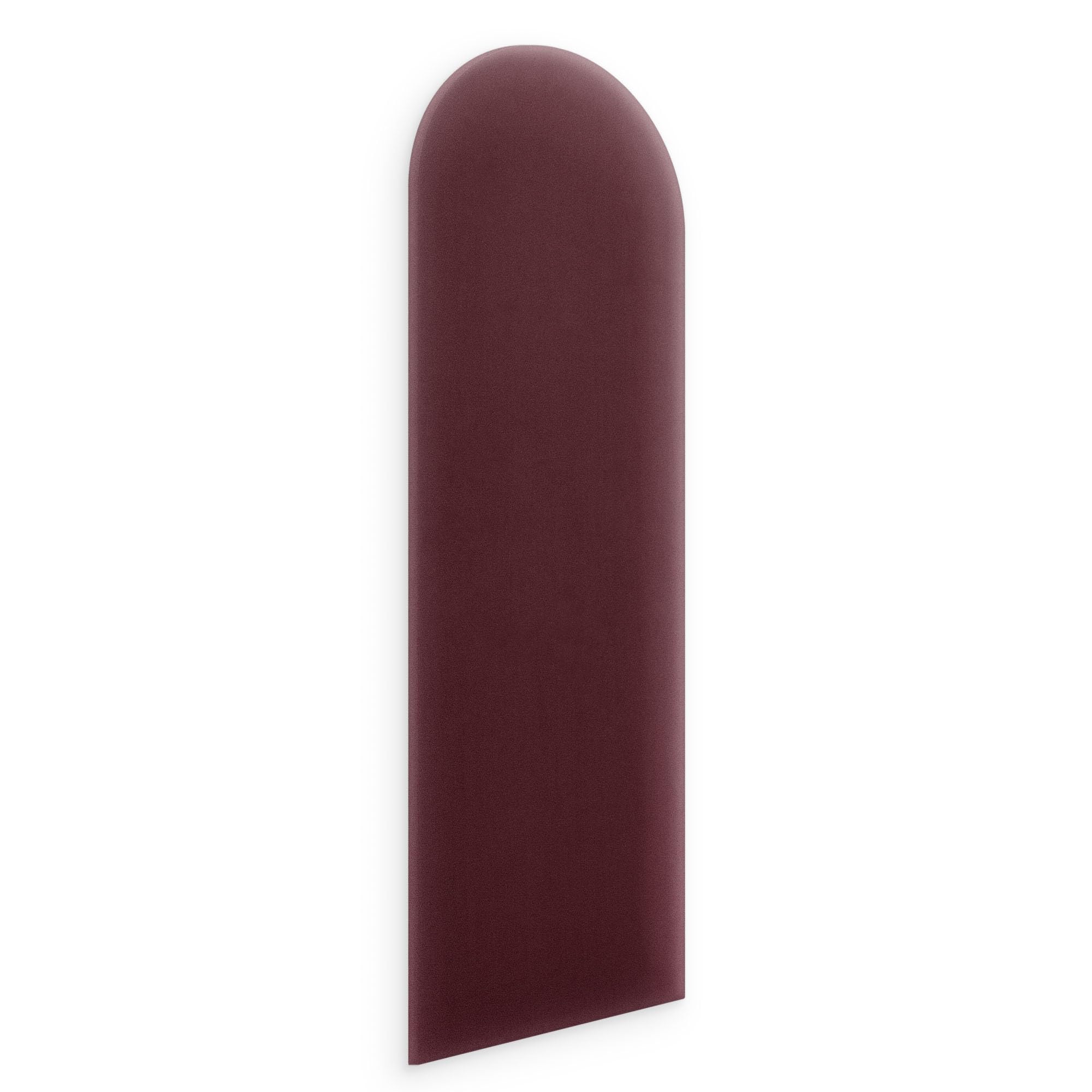 murando - Wall cushion as a headboard for a bed Oval Velvet Premium 60x20 cm - Padded wall panel wall decoration for bedroom living room children's room - burgundy