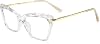 FEISEDY Cat Eye Glasses Frame Clear Lenses Lightweight Eyewear for Women B2440